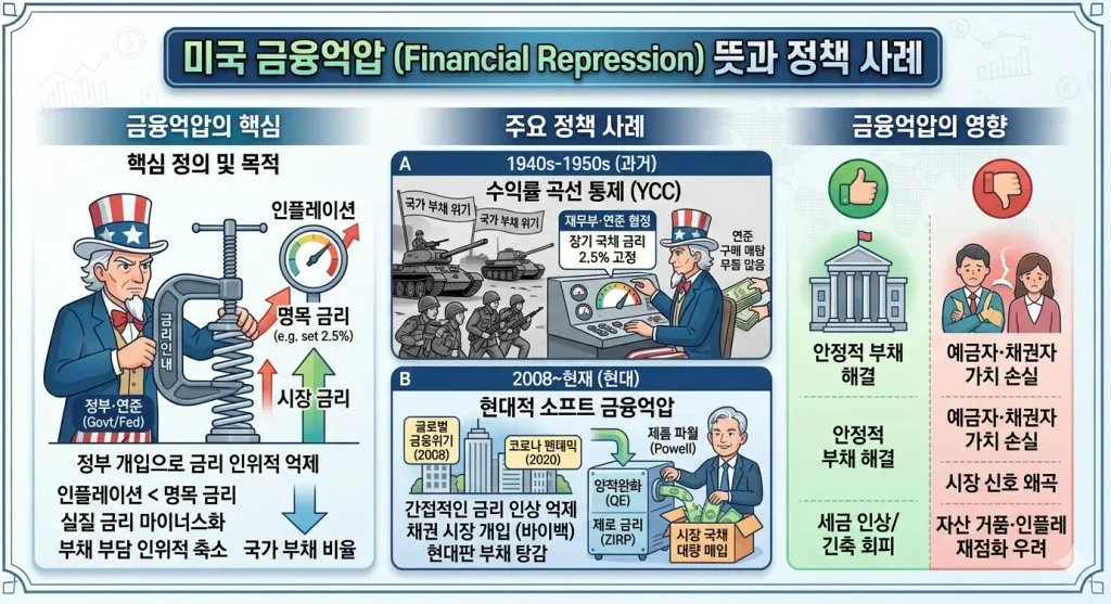 미국-금융억압-뜻